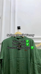 Setelan Long Tunik Polos Wenny Bahan Rayon Twill Ld 120 Terkini dan Termurah 2025