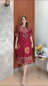 Daster Susun Cap Malaman & Dress Rayon Motif Cap Super Premium
