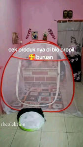 Kelambu Lipat Praktis Super Jumbo 200x200 Anti Nyamuk Kesa Super Tebal KUwat