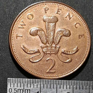 Koin British Koleksi Kuno Jadul 2 Pence Tahun 1997 BEKAS