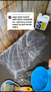 1 Liter Sonic Cleaner Cairan pembersih serbaguna untuk Toilet / Lantai Ubin Keramik / Bak Kamar Mandi / Kran / Shower / Pagar besi holo stainless dll.