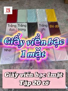 [ G564 ] Giấy gói hoa viền bạc tập 20 tờ phong cách hàn quốc giấy gói hoa sáp hoa tươi