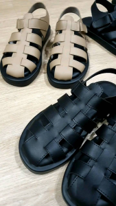 Sandal Wanita Jumbo Size Gladiator Tali Silang Platform Custom Kaki Lebar Gendut Sendal Hadiah Kado