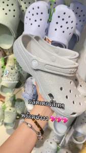 🛍️ลด80% รอบเท้าแตะ Classic Glitter ✨งานแท้ หิ้วนอก สูง1.5นิ้ว พื้นนุ่มใส่สบาย