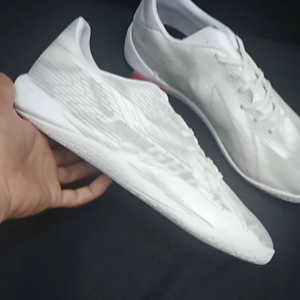 Sepatu Futsal Specs Accelerator Lightspeed 4 Nitro Core IN - White/Lunar Rock/Copper