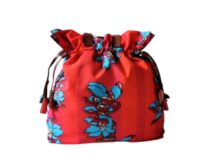 DaVee | Red blue floral tote bag shopping bag shouder flamenco bag