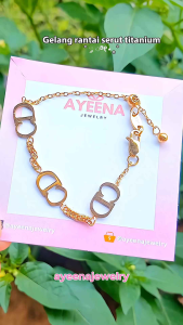 AYEENA JEWELRY - G08 Gelang Serut Titanium Premium Anti Karat Anti Luntur