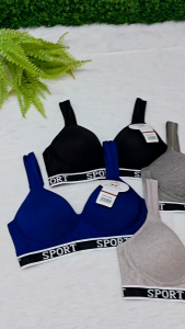 Women Sport Bra Cotton Bras Wireless Size 36-42 Underwear /3012 Bra Sukan Baju Dalam Perempuan Wanita Tanpa Dawai Span Nipis Kain Lembut