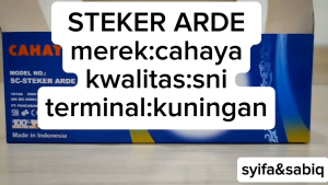 STEKER ARDE / COLOKAN LISTRIK CAHAYA 301