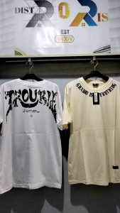 BAJU KAOS DISTRO GHAMO ATASAN PRIA-WANITA