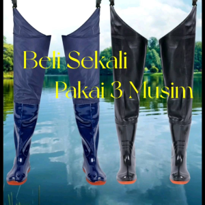 Kasut turun sawah bendang sungai tinggi 80cm/High quality waterproof fishing pants farming boots(ready stock)