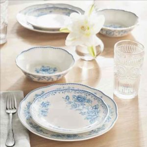 The Pioneer Woman Agatha Blue 10.35-inch Stoneware Dinner Plate One (1) Piece