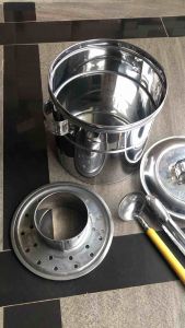 DANDANG BAKSO STAINLES UKURAN BESAR 26cm LENGKAP CENTONG CAPIT BISA COD