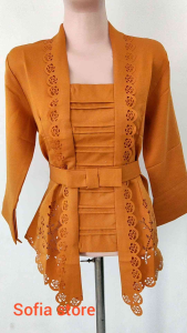 Atasan Kebaya Kutubaru Moderen Tangan 3/4 Remaja Dewasa Madelyne Model Bali Kebaya Kartini Modern