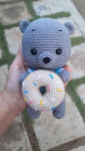 Handcraft Doll Crochet Toy Cutie Teddy Bear 手工编织可爱熊娃娃