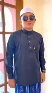 Koko Melayu Lengan Panjang Manset Style Kemko Motif Polos Bahan Polyester Hqs