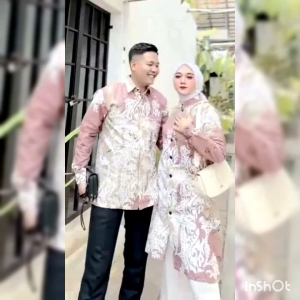 Batik Abidzar Batik Tunik Couple Modern M L XL XXL Pakain Couple Kemeja Blouse Tunik Terlaris