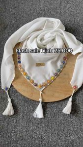 Jilbab ex display bahan voal kekinian