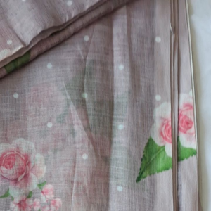 Onion Pink Pure Linen Saree - Premium Quality For Festive
