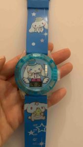 Kuromi Cinnamoroll Melody kids toy digital watch can project 6 images have light and music Malayisa ready stock