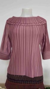 เสื้อพลีทคอสองชั้นแขนพลีทเกรดพรีเมี่ยม