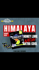 HIMALAYA SALT CANDY - EXTRA COOL HONEY LIME FLAVOUR (New) 12PACKS x 15G 大马碧富牌薄荷青柠蜜味糖果