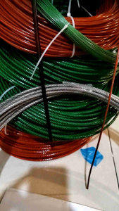 Colour Black/Clear/Red/Green/PVC Coated  SUS 304 Stainless Steel Wire rope fishing Rope包塑钢丝绳 304