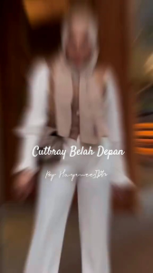 Celana Cutbray Belah Depan Bahan Scuba Premium Tebal