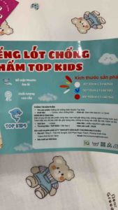 Miếng Lót Chống Thấm Cho Bé Sơ Sinh 50x70cm | Tấm Lót Chống Thấm Cho Bé Top Kíds