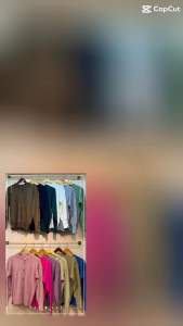 INARA Cardigan Basic Kancing Gold Tebal Premium