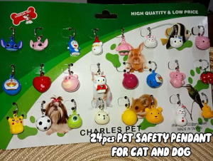 24pc Pet Safety Pendant For Cat/Dogs