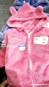 Jaket Mantel Bulu Lembut 6-24 Bulan Soft Baby Jacket Coat