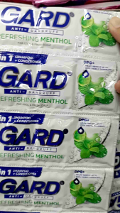 Gard Shampoo Refreshing Menthol 12ml x 11 PCS Sachet +1 Sachet FREE