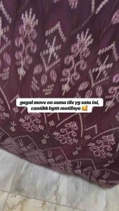 Bahan Kain Kebaya Brokat Tile Elisab Bordir Harga Setengah meter