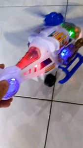 Mainan Helicopter Baterai Proyektor Jalan Bump Go Nyala Lampu Dan Suara no 716