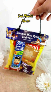 35pcs TALI UNTUK TAS JINJING PEGANGAN PLASTIK POUCH SOUVENIR SNACK CAMILAN