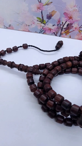 Tasbih Kayu Galih Asem Asli Motif Marjan Fs016