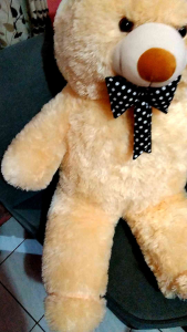 BONEKA BERUANG TEDDY TEDY BEAR JUMBO BESAR - Tinggi 90cm - Bahan Halus dan Lembut - Jahitan Rapih - Aman dan Nyaman - Isi Silikon (ANTI AIR)