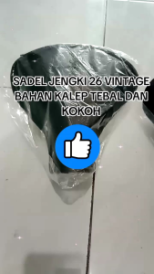 SADEL SEPEDA JENGKI KULIT TEBAL DAN KUAT