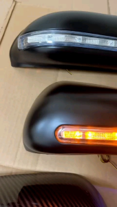 Cover Spion Agya Ayla 2023 2024 2025 Up Lampu LED Hitam Chrome Carbon