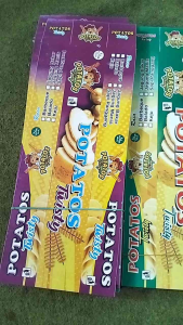 100 pcs Kotak/Kemasan /Bungkus Kentang Ulir