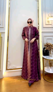 Damla id gamis motif elegan payet terbaru edisi zahra dress produk amore by ruby motif viral
