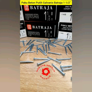 (50 pcs) Paku Beton Putih 1-1/2 / Paku Tembok 4CM