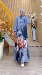printing dress set hijab by dijah