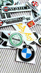 Sticker timbul Kawasaki Ninja emblem lentur variasi motor