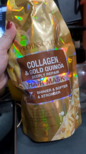 Proinscare Collagen & Gold Quinoa Deeply Repair Hair Mask 500ml Nourishes Repairs Deep Penetrating Nourishment