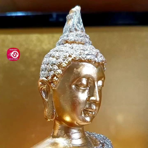 RARE THAI BUDDHA ON SACRED ELEPHANT CERAMIC FIGURINE • FENG SHUI • JAPAN SURPLUS