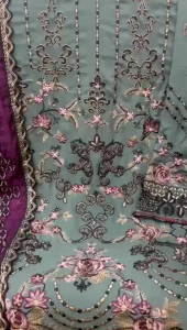 [PRE-ORDER] Ready Made Faux Georgette With Embroidered Suit *Size S-5XL* ( Delivery 10 days )