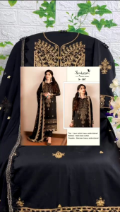 [PRE-ORDER] Ready Made Cotton With Embroidered Suit *Size S-5XL* ( Delivery 10 days )