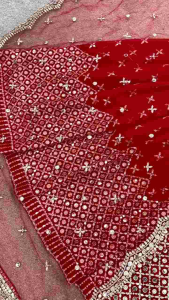 [PRE-ORDER] Ready Made Faux Georgette With Full Embroidered Gown ( Delivery 10 days )